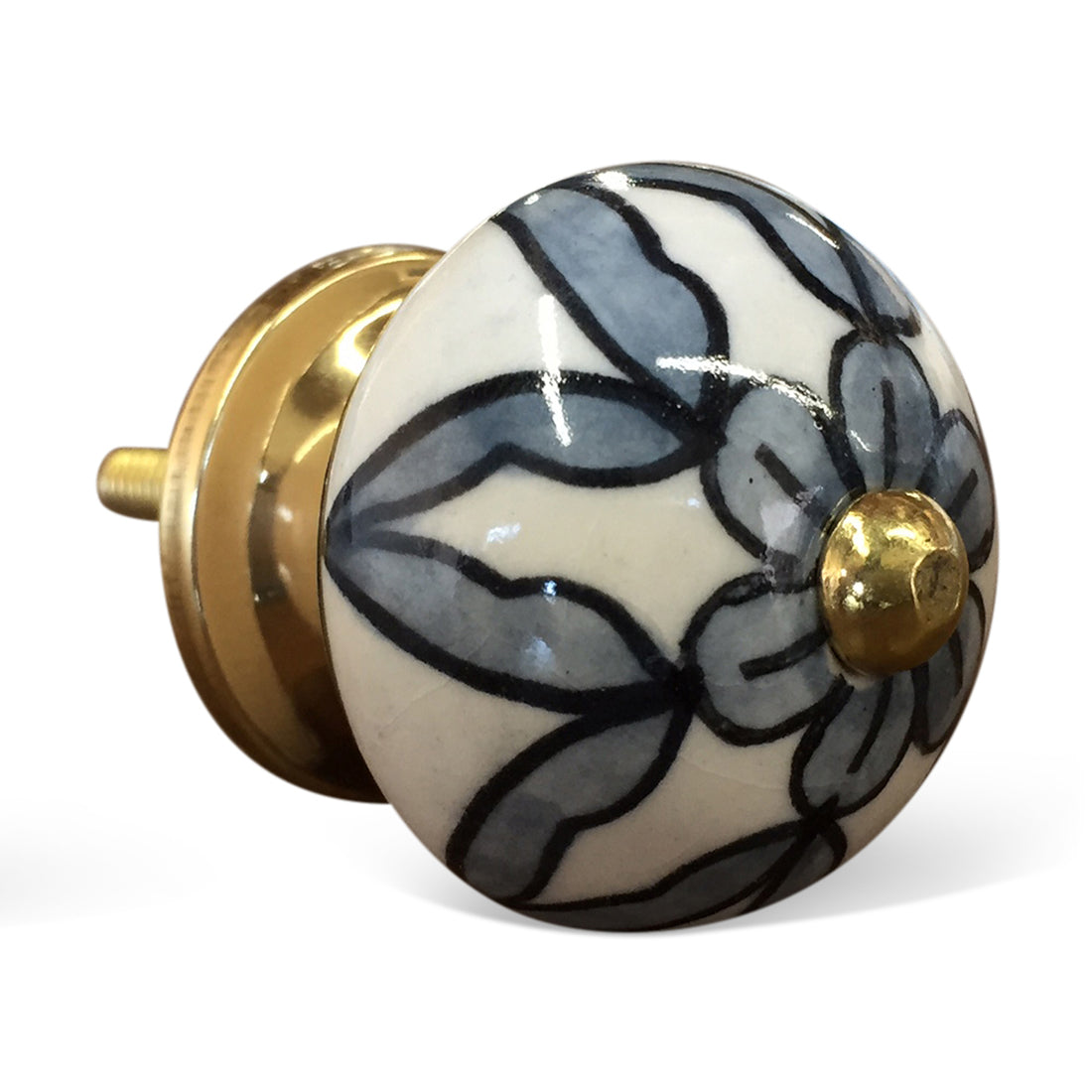 1.5" X 1.5" X 1.5" White Blue And Black  Knobs 12 Pack-2