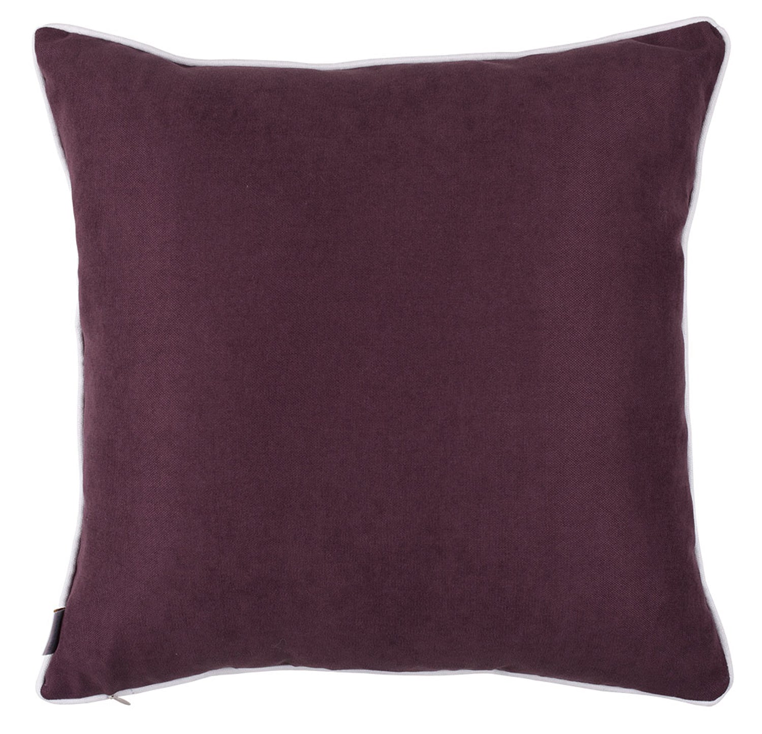18" Purple and White Throw Pillow Cover-2