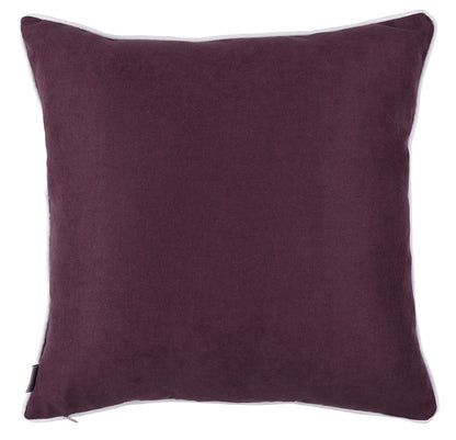 18" Purple and White Throw Pillow Cover-2