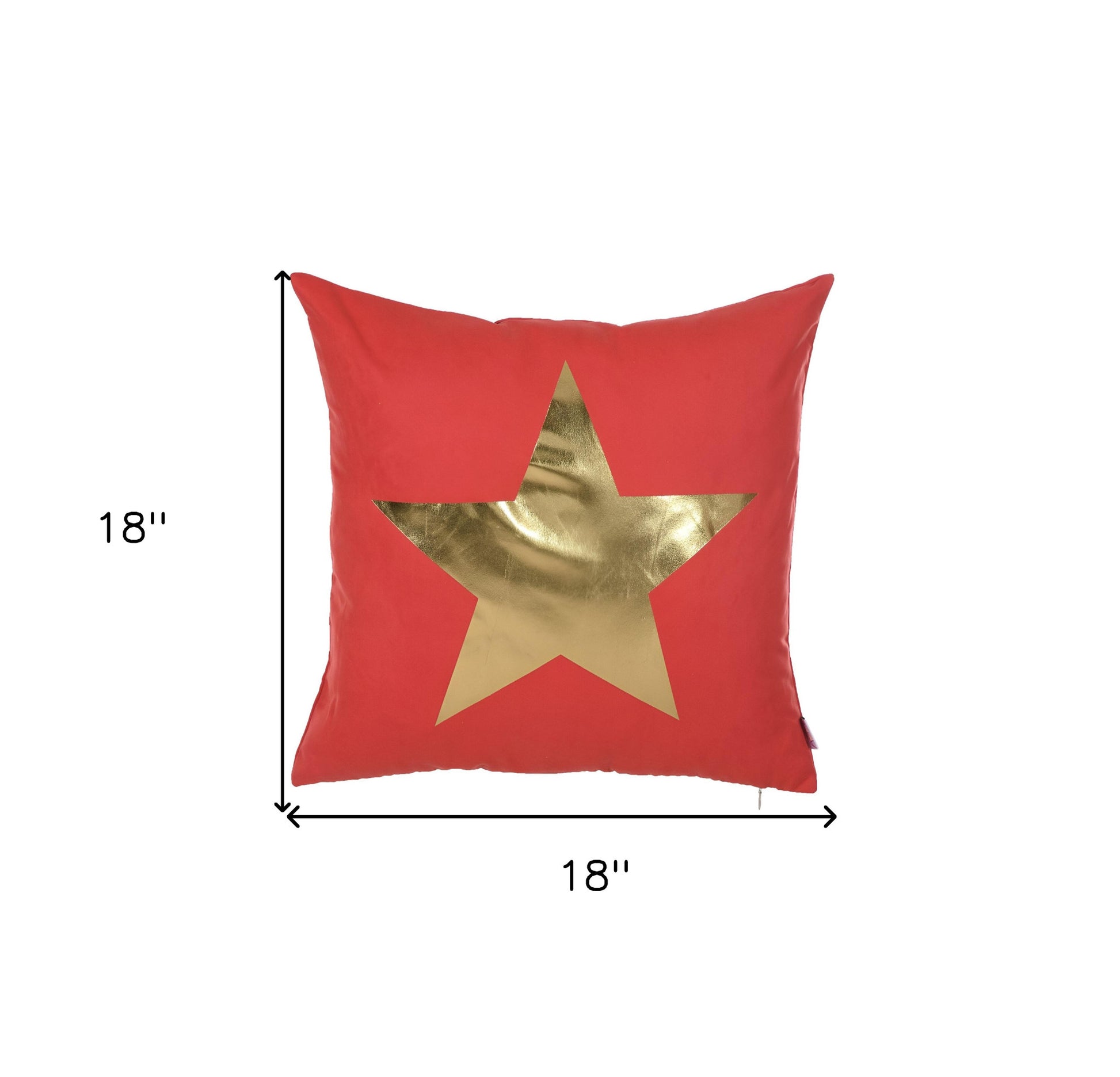 18" Gold Throw Pillow Cover-3