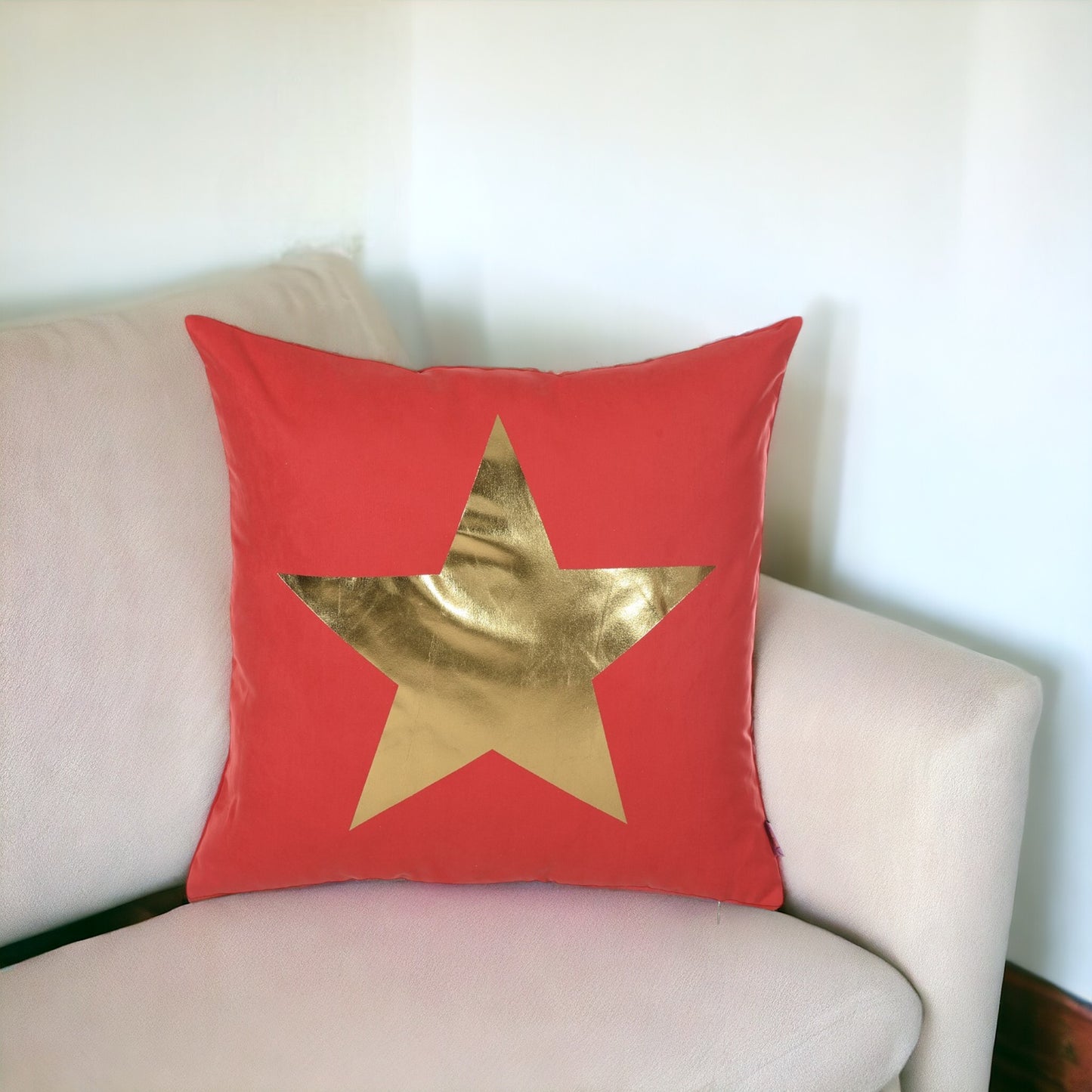 18" Gold Throw Pillow Cover-1