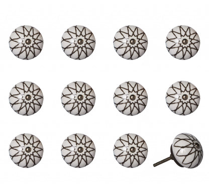 1.5" X 1.5" X 1.5" Ceramic Metal Multicolor 12 Pack Knob-2