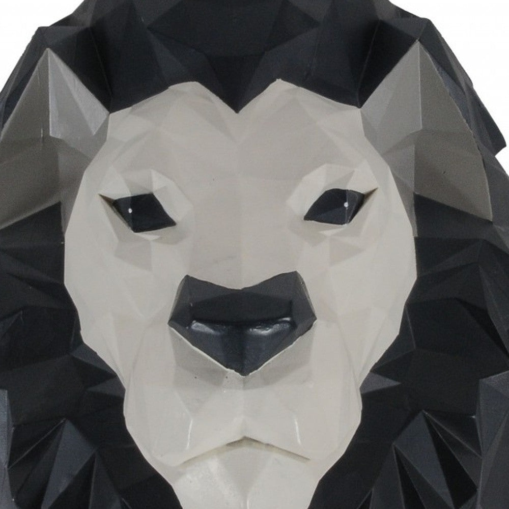 11.5" X 9.5" X 14" Origami Lion Head Wall Decoration-5