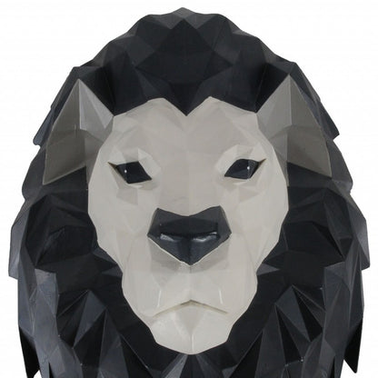 11.5" X 9.5" X 14" Origami Lion Head Wall Decoration-6