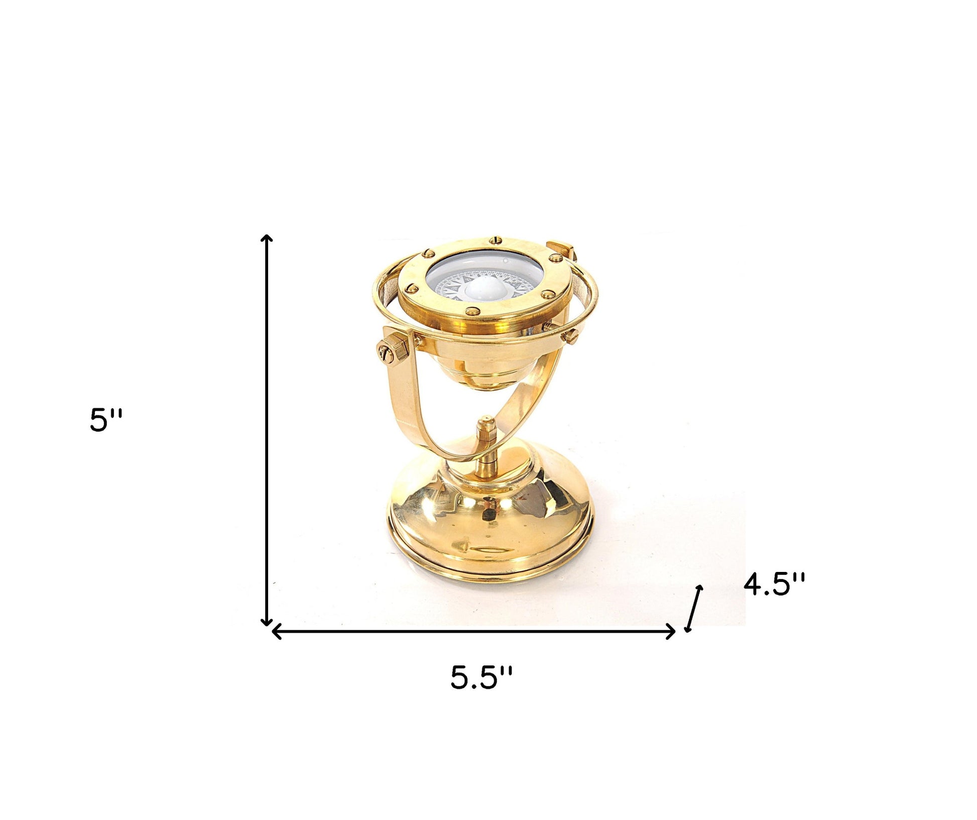 4.5" X 5" X 5.5" Gimbaled Compass-8