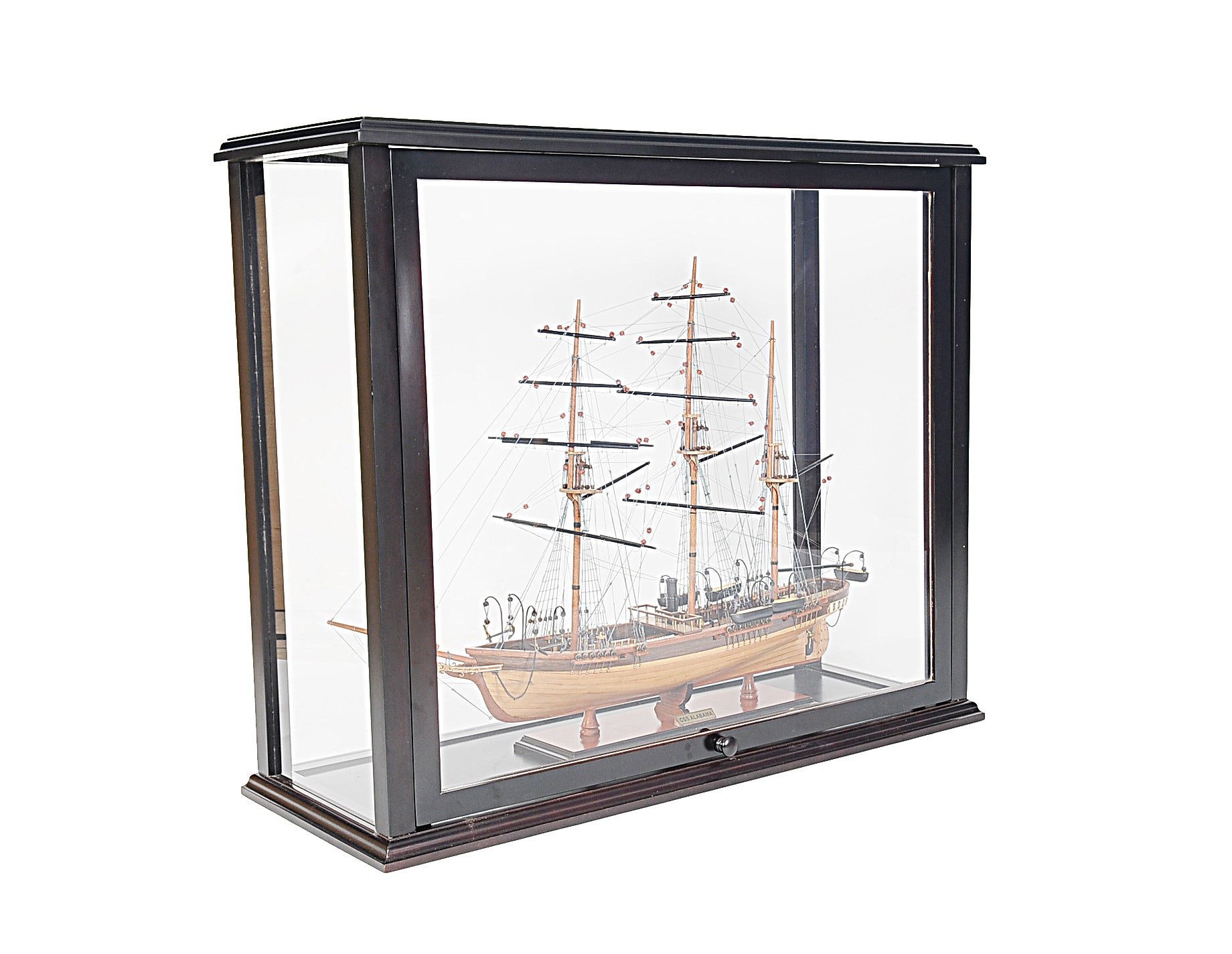 14" Black Glass Standard Display Stand-2