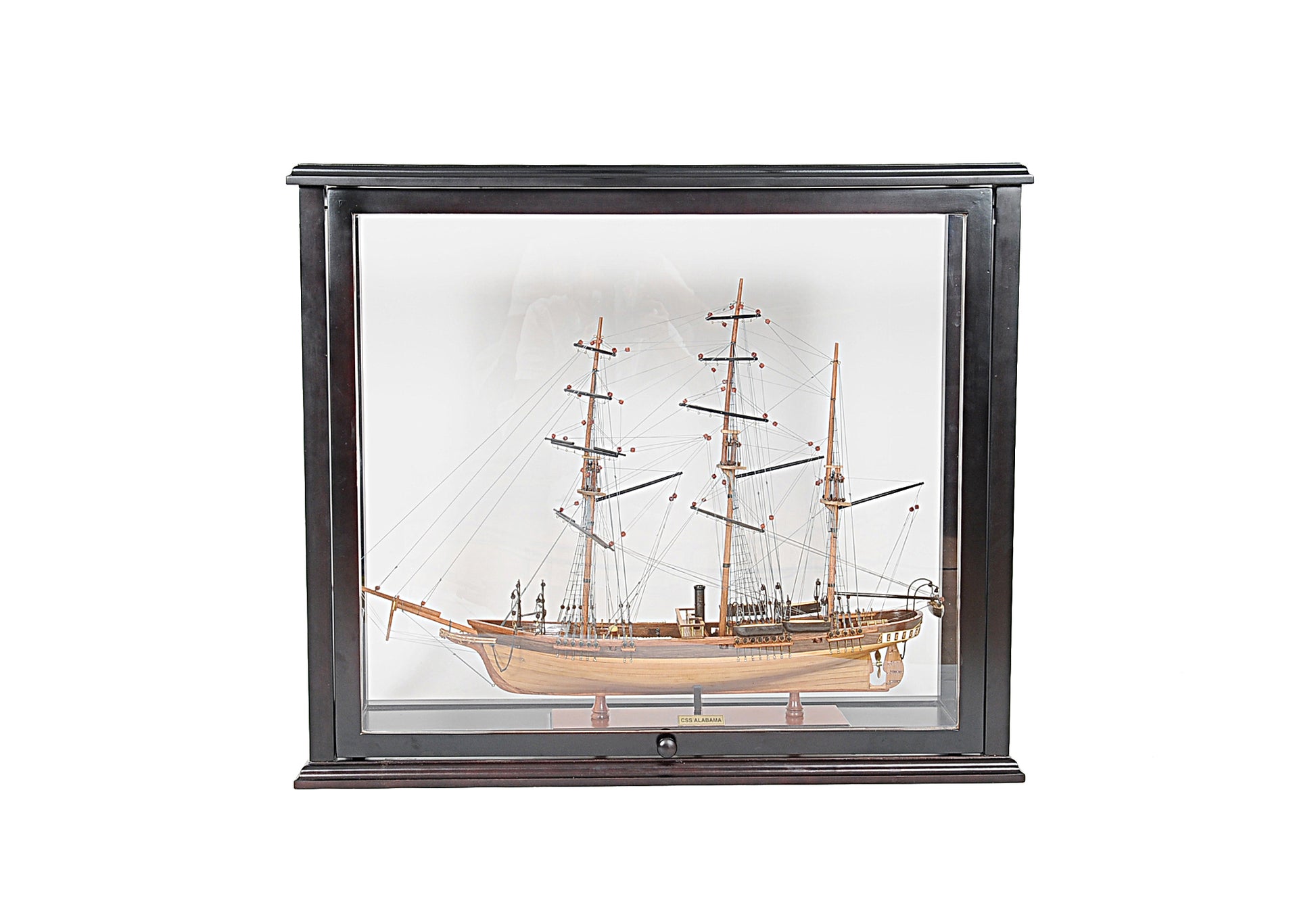 14" Black Glass Standard Display Stand-3