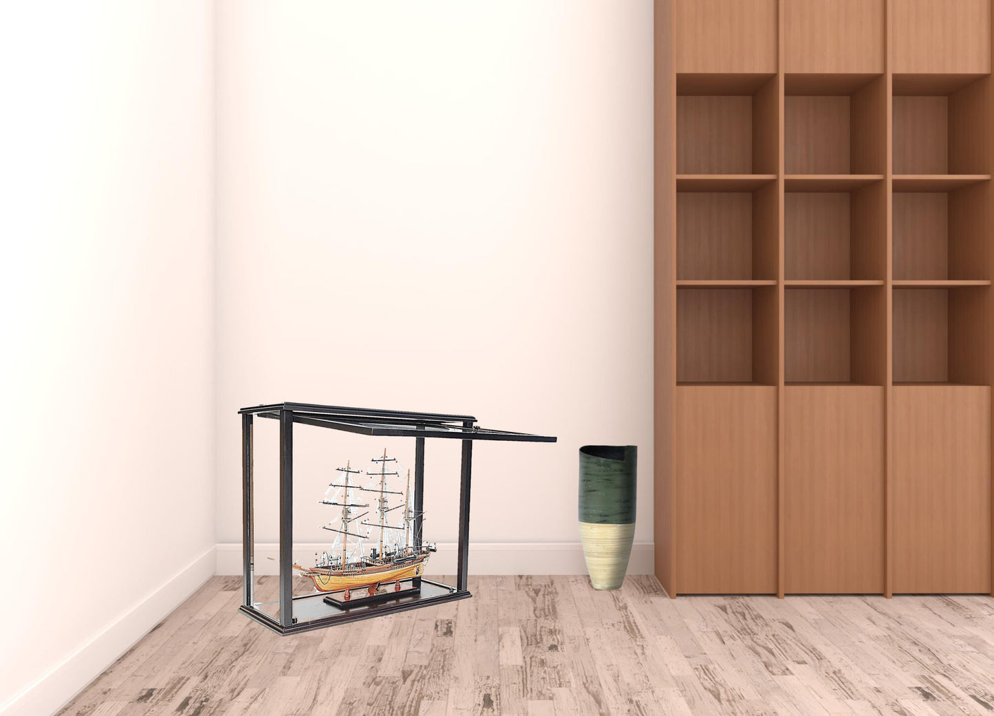 14" Black Glass Standard Display Stand-4