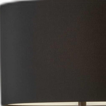 62" Black Tripod Floor Lamp With Black Fabric Drum Shade-3