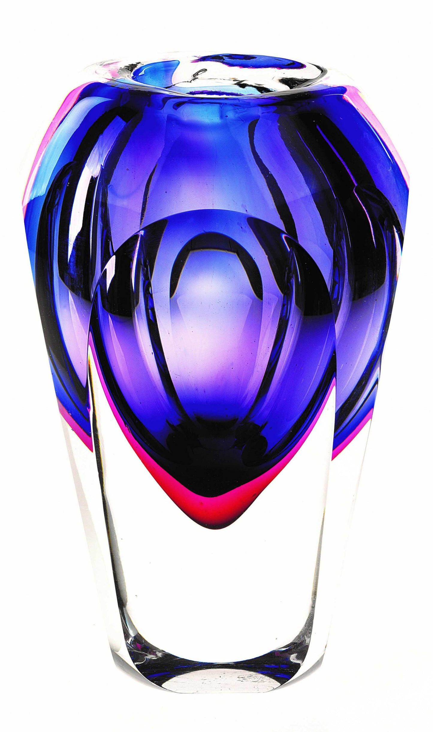 10" Purple Cylinder Crystal Glass Table Vase-6