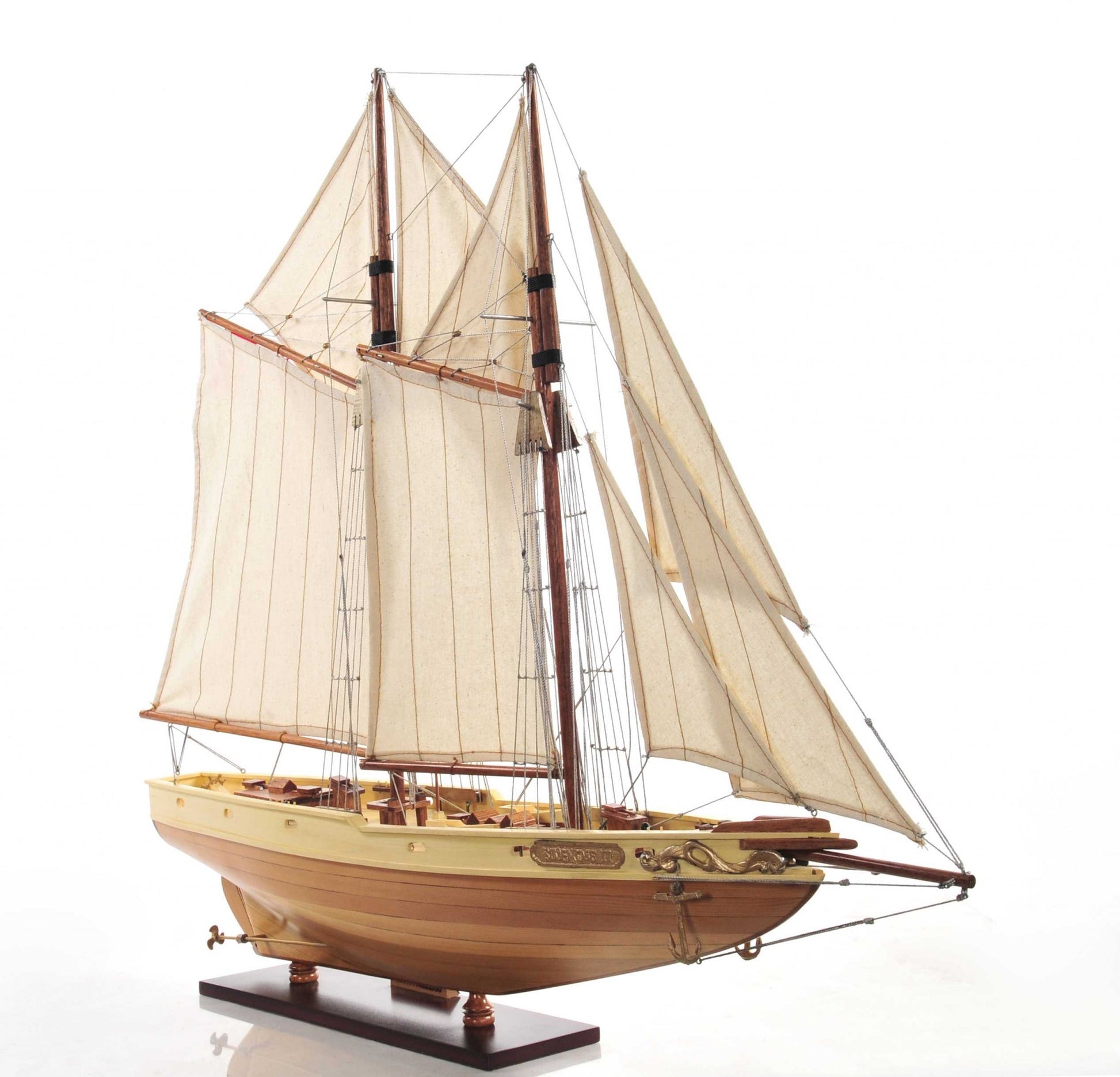 Bluenose Model In Light Brown Finish-4