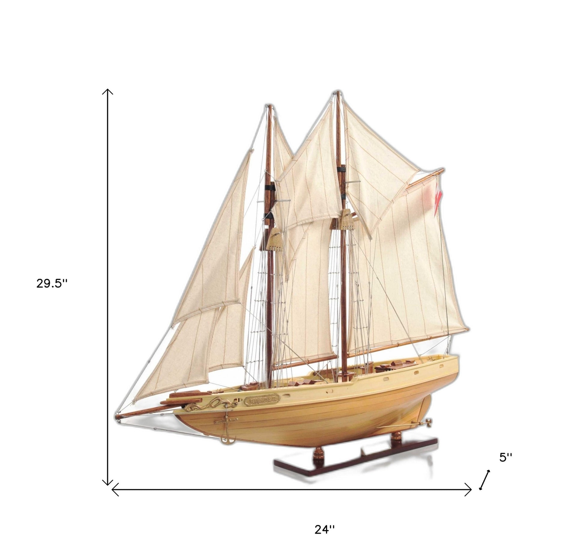 Bluenose Model In Light Brown Finish-6