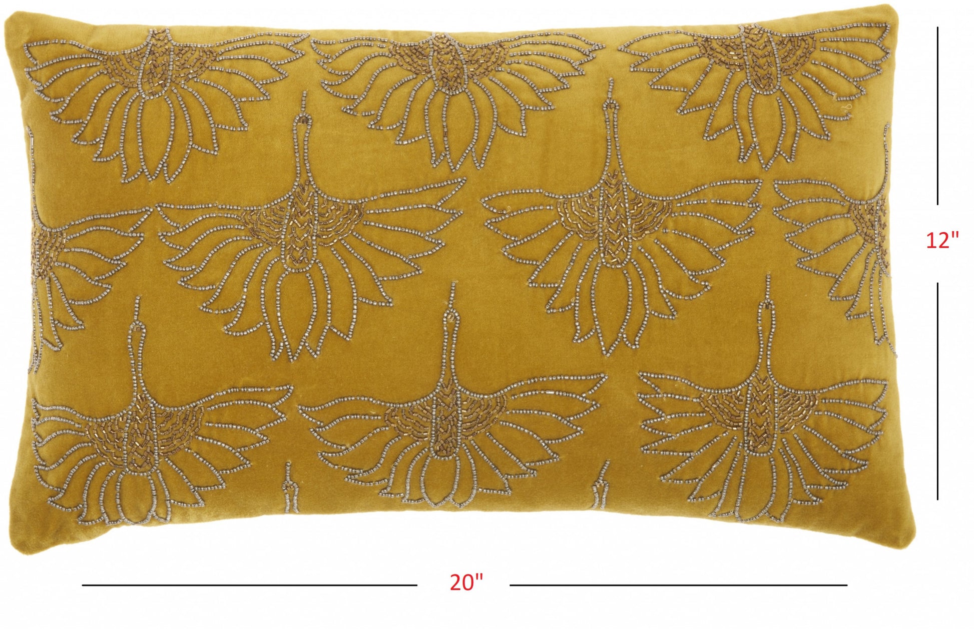 Brilliant Gold Lumbar Pillow-4