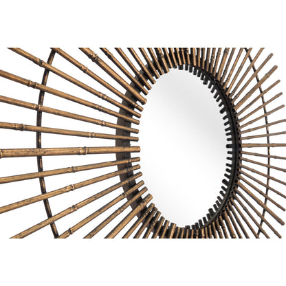 Gold Tribal Round Mirror-3