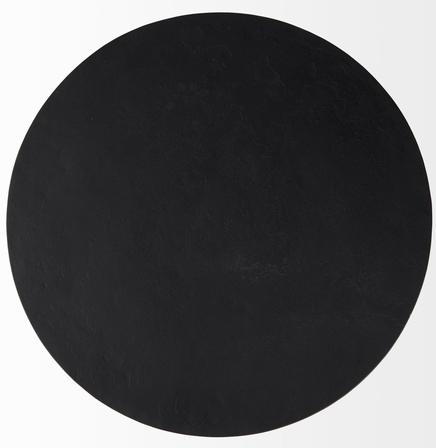 20" Black Iron Round End Table-4