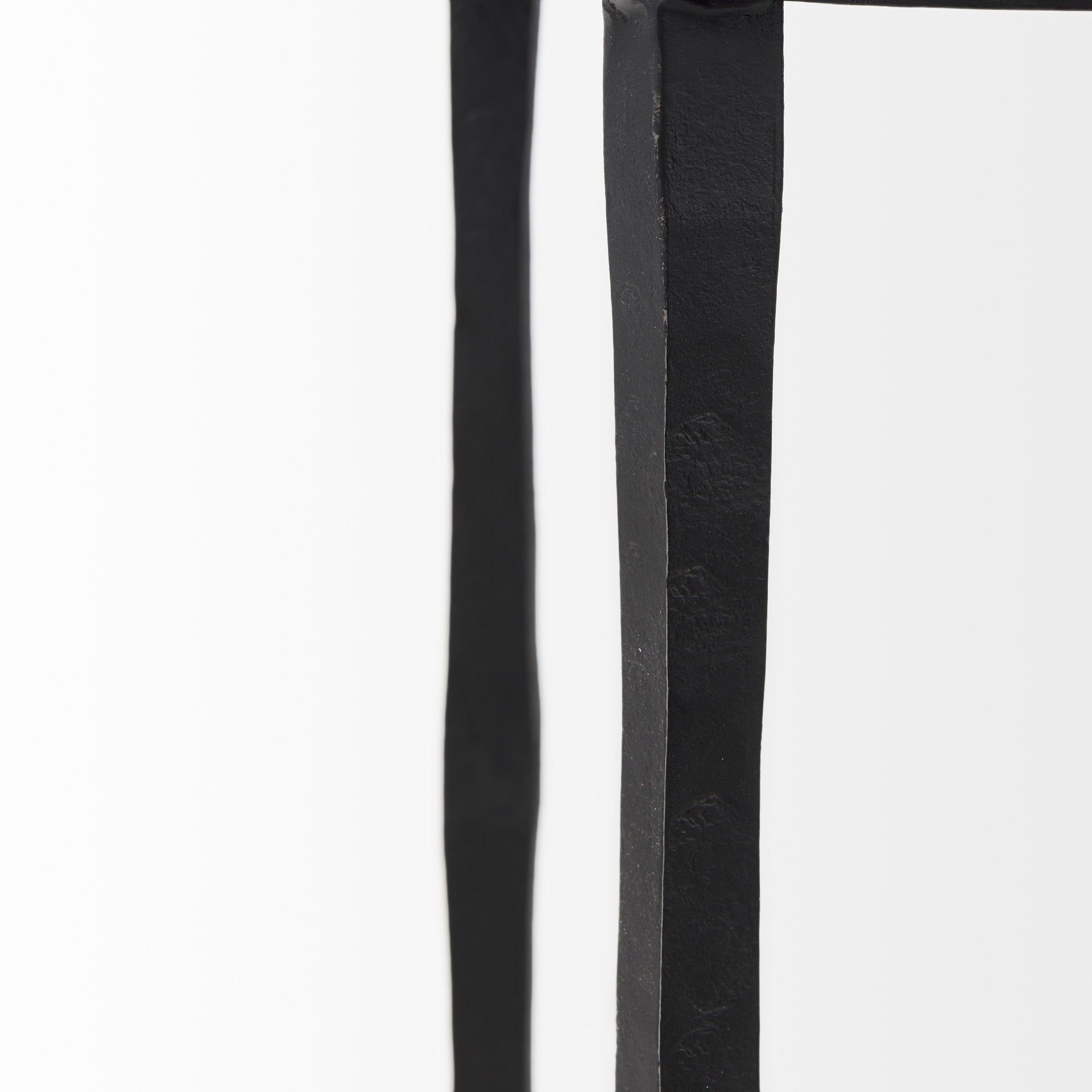20" Black Iron Round End Table-7
