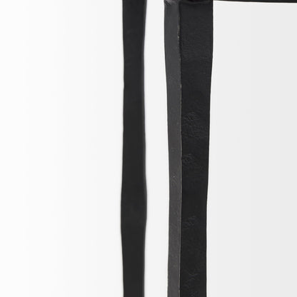 20" Black Iron Round End Table-7