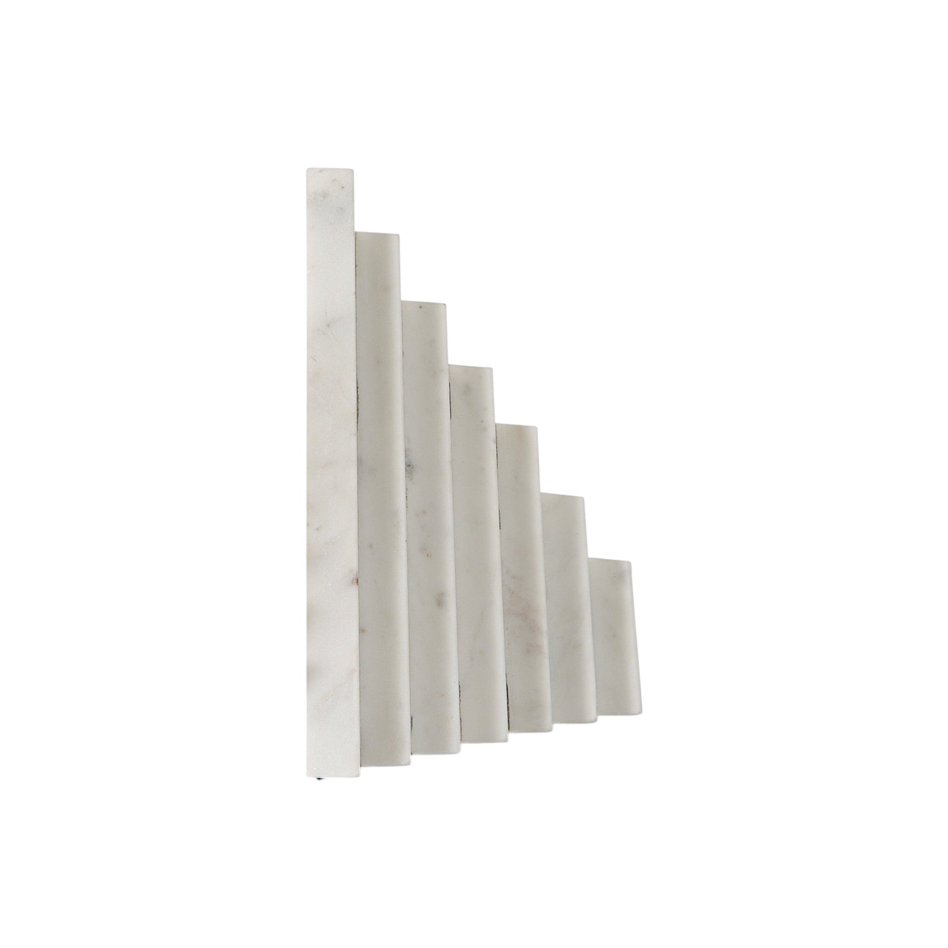 Set of Two 9" White Polyresin Decorative Bookends-2