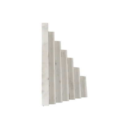 Set of Two 9" White Polyresin Decorative Bookends-2