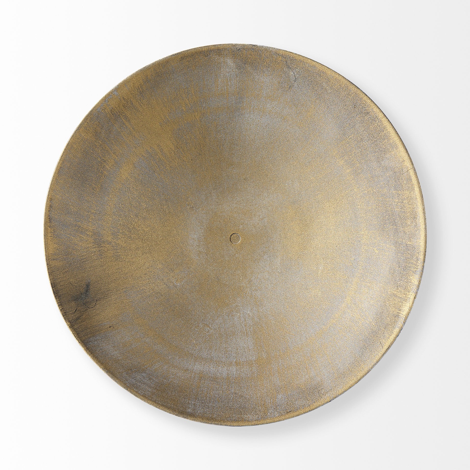 13" Gold Metal Round Centerpiece Bowl-4