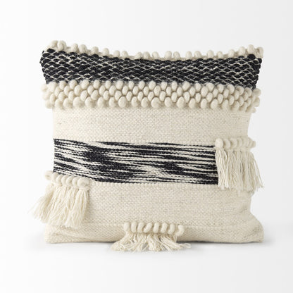 Boho Black And White Accent Pillow Cover-2