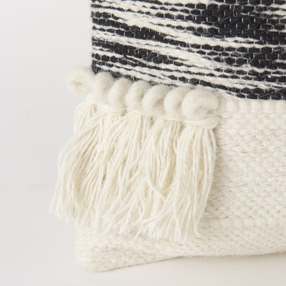 Boho Black And White Accent Pillow Cover-7