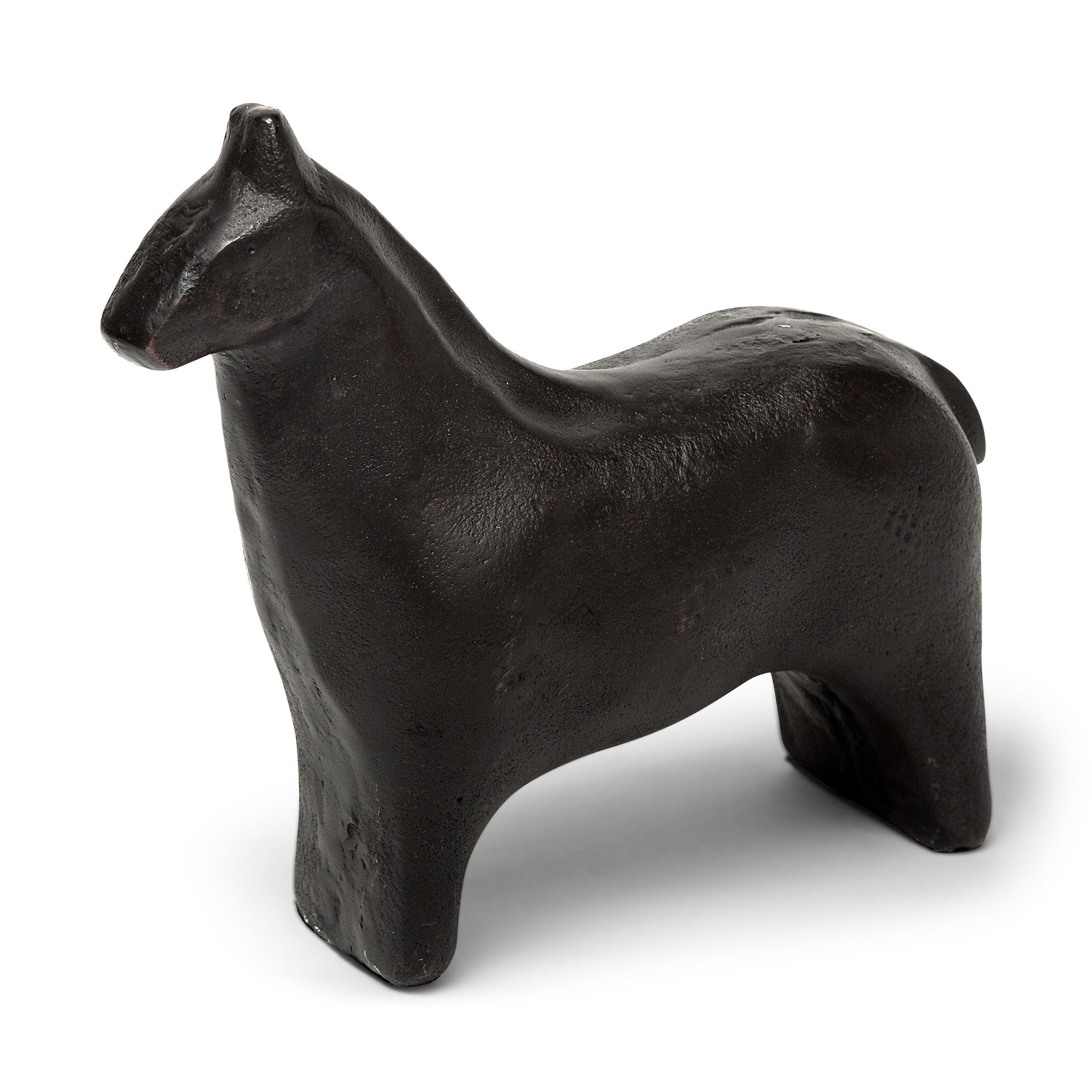 6" Gold Metal Horse Tabletop Sculpture-1