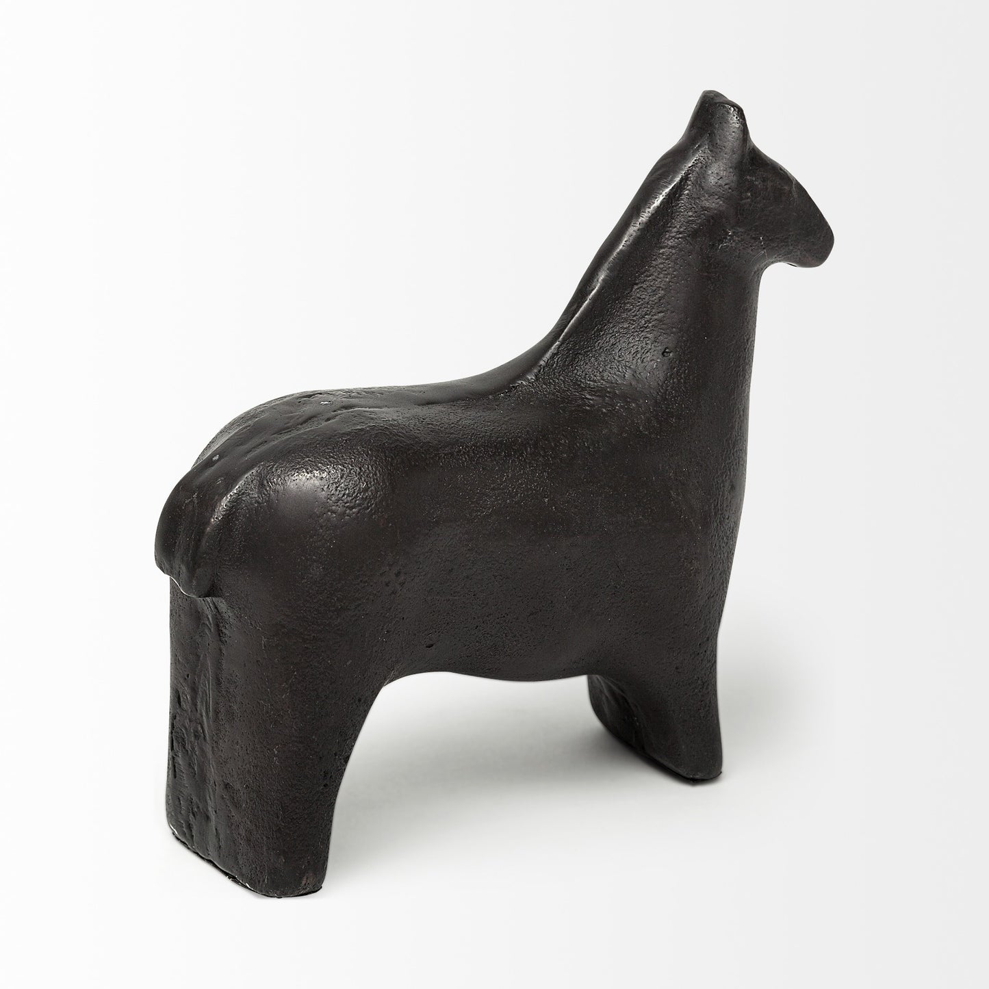 6" Gold Metal Horse Tabletop Sculpture-3