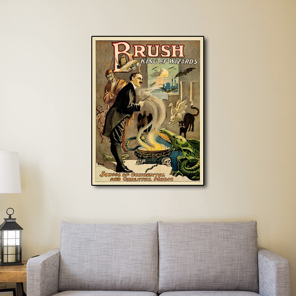 Vintage 1895 Blackstone Magic Unframed Print Wall Art-5