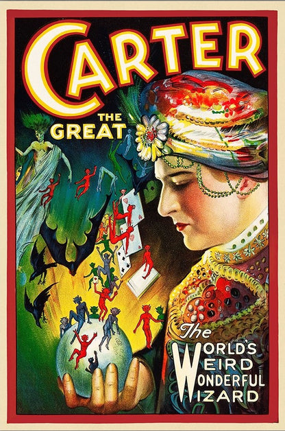 Vintage Carter Vintage Magic Unframed Print Wall Art-0