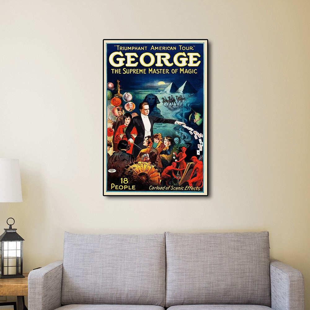 George The Supreme Master Vintage Magic Unframed Print Wall Art-5