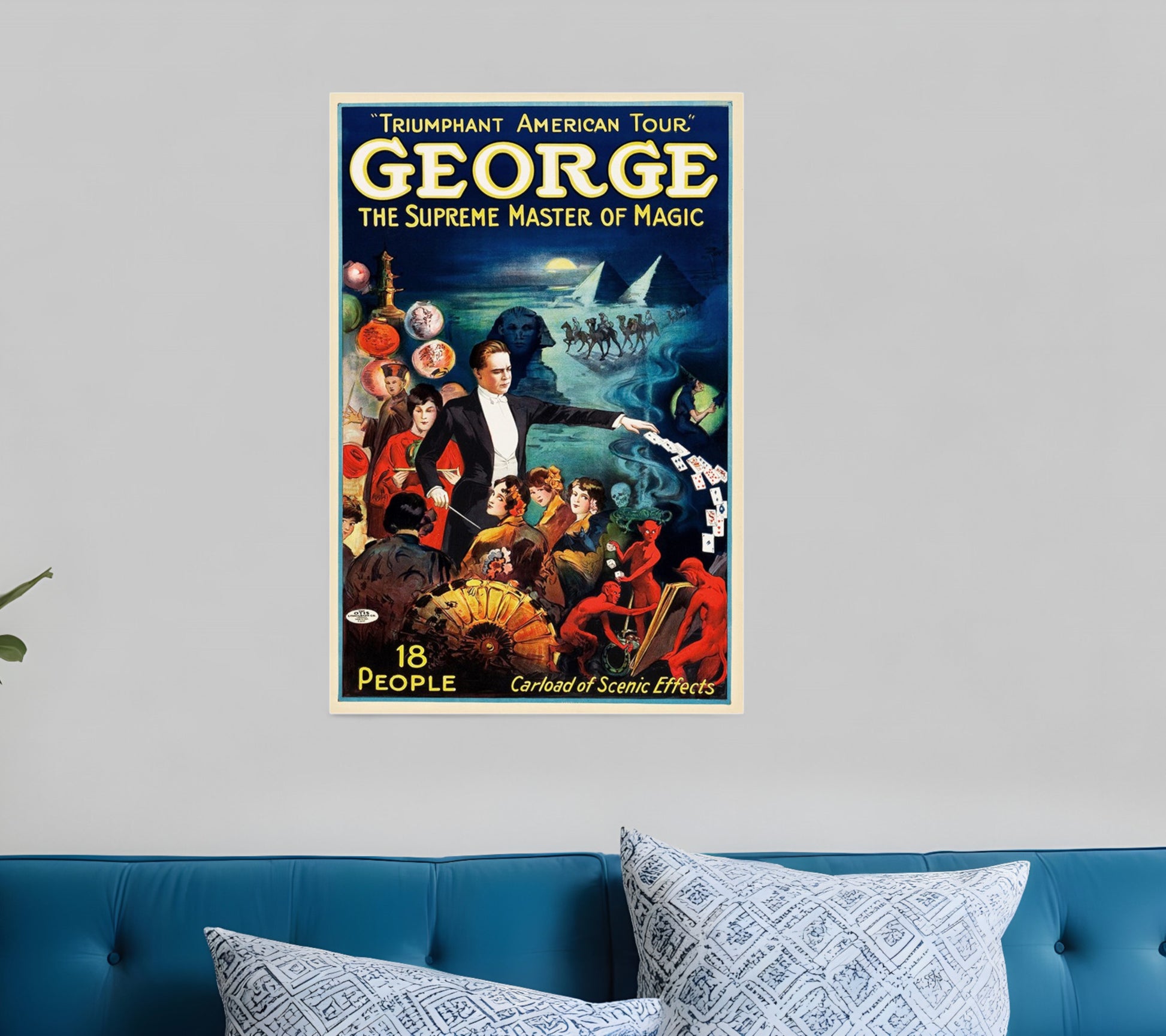 George The Supreme Master Vintage Magic Unframed Print Wall Art-1