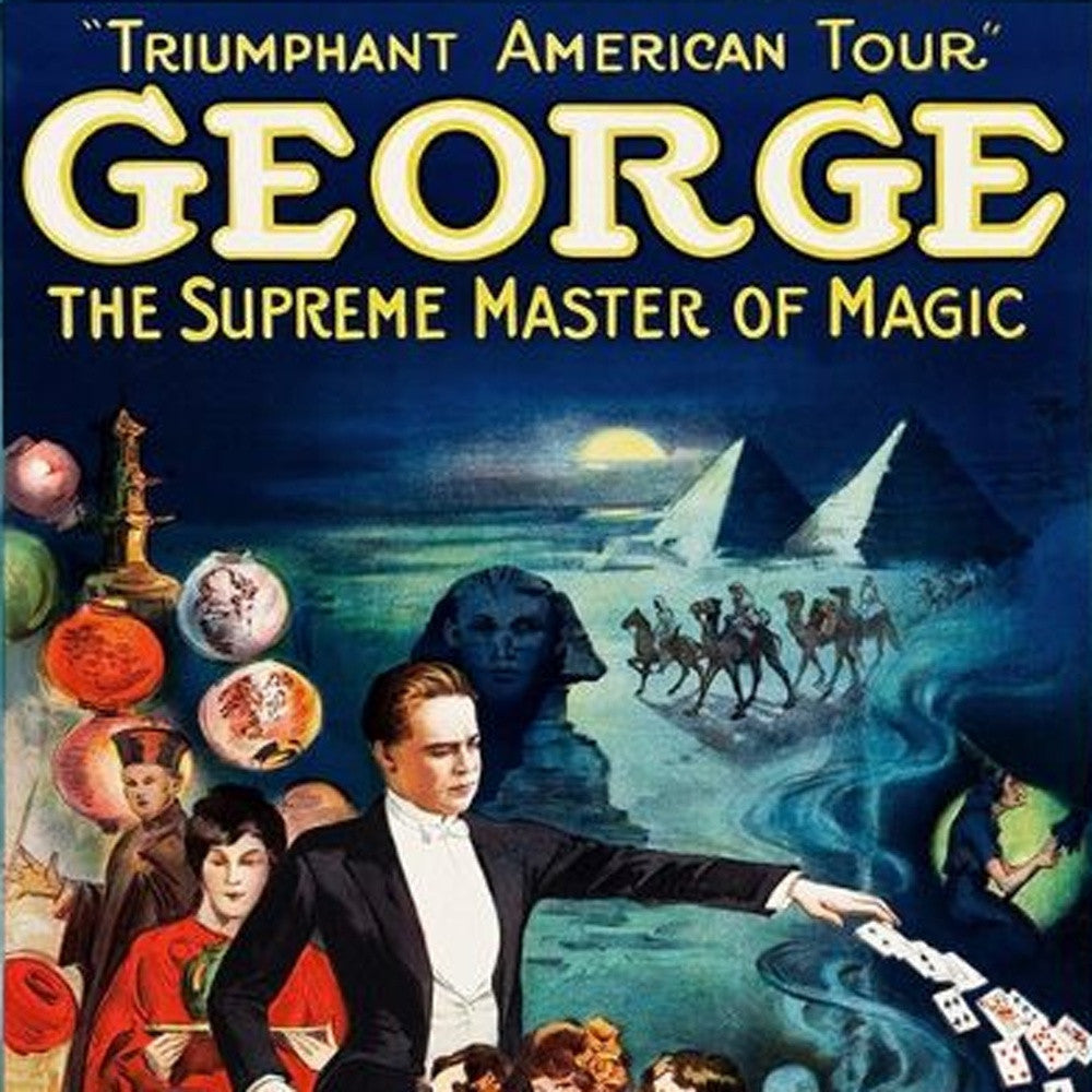 George the Supreme Vintage Magic Unframed Print Wall Art-2