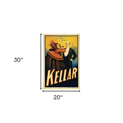 Kellar Having Drinks With The Devil Vintage Magic Unframed Print Wall Art-5