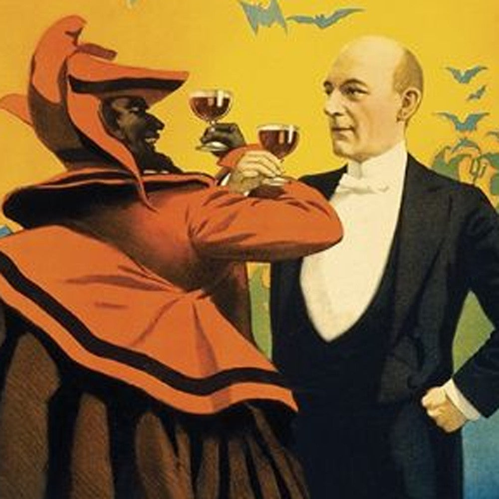 Kellar Having Drinks With The Devil Vintage Magic Unframed Print Wall Art-3
