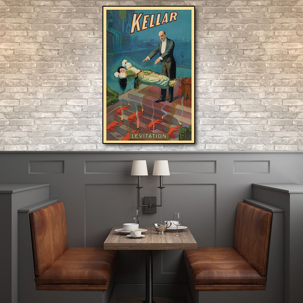 Kellar Levitation Vintage Magic Unframed Print Wall Art-5