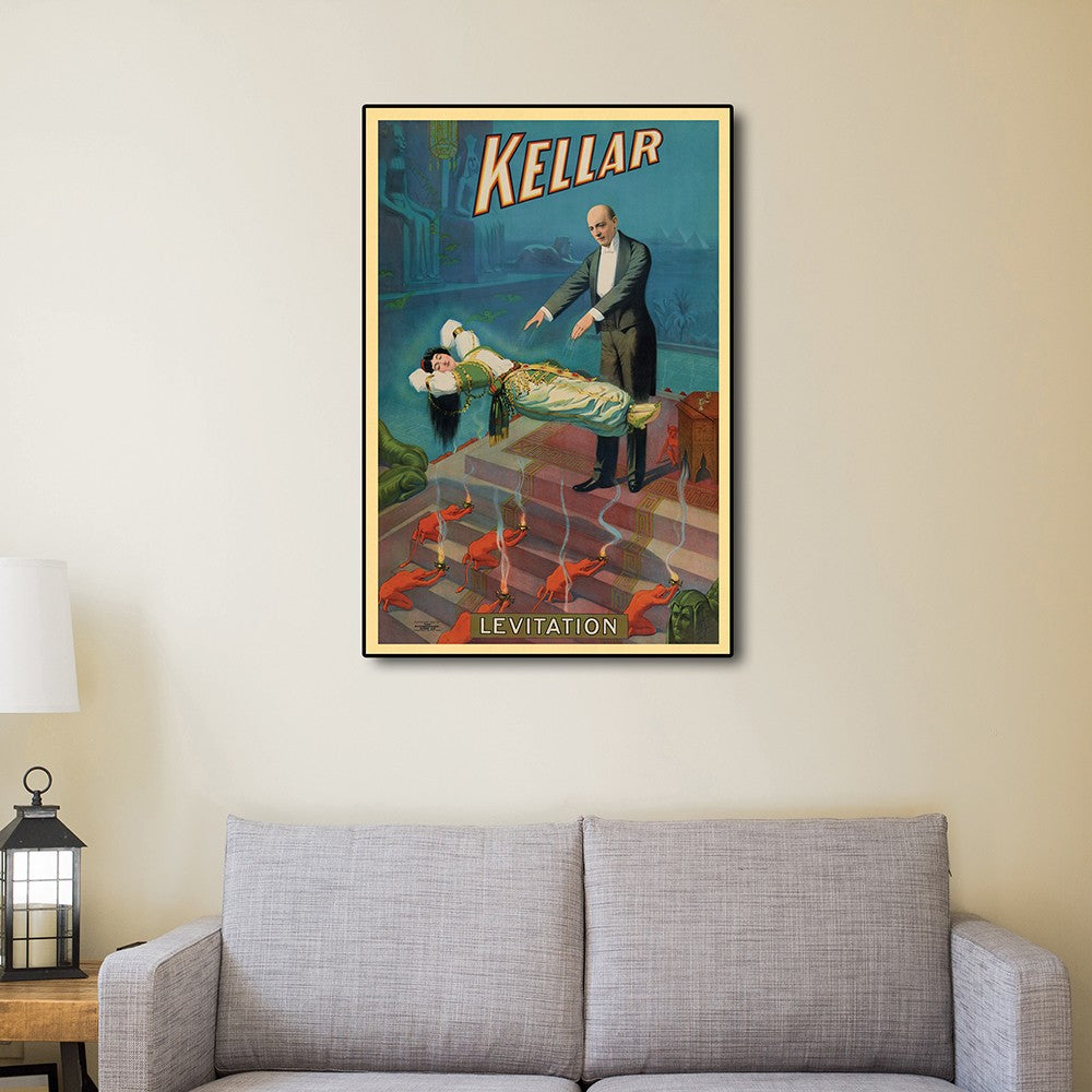 Kellar Levitation Vintage Magic Unframed Print Wall Art-6