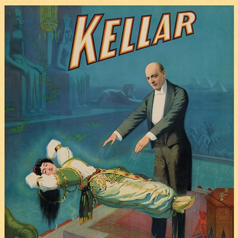 Kellar Levitation Vintage Magic Unframed Print Wall Art-4