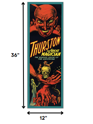12" X 36" Thurston The Great Wonder Show Vintage Magic Poster Wall Art-7