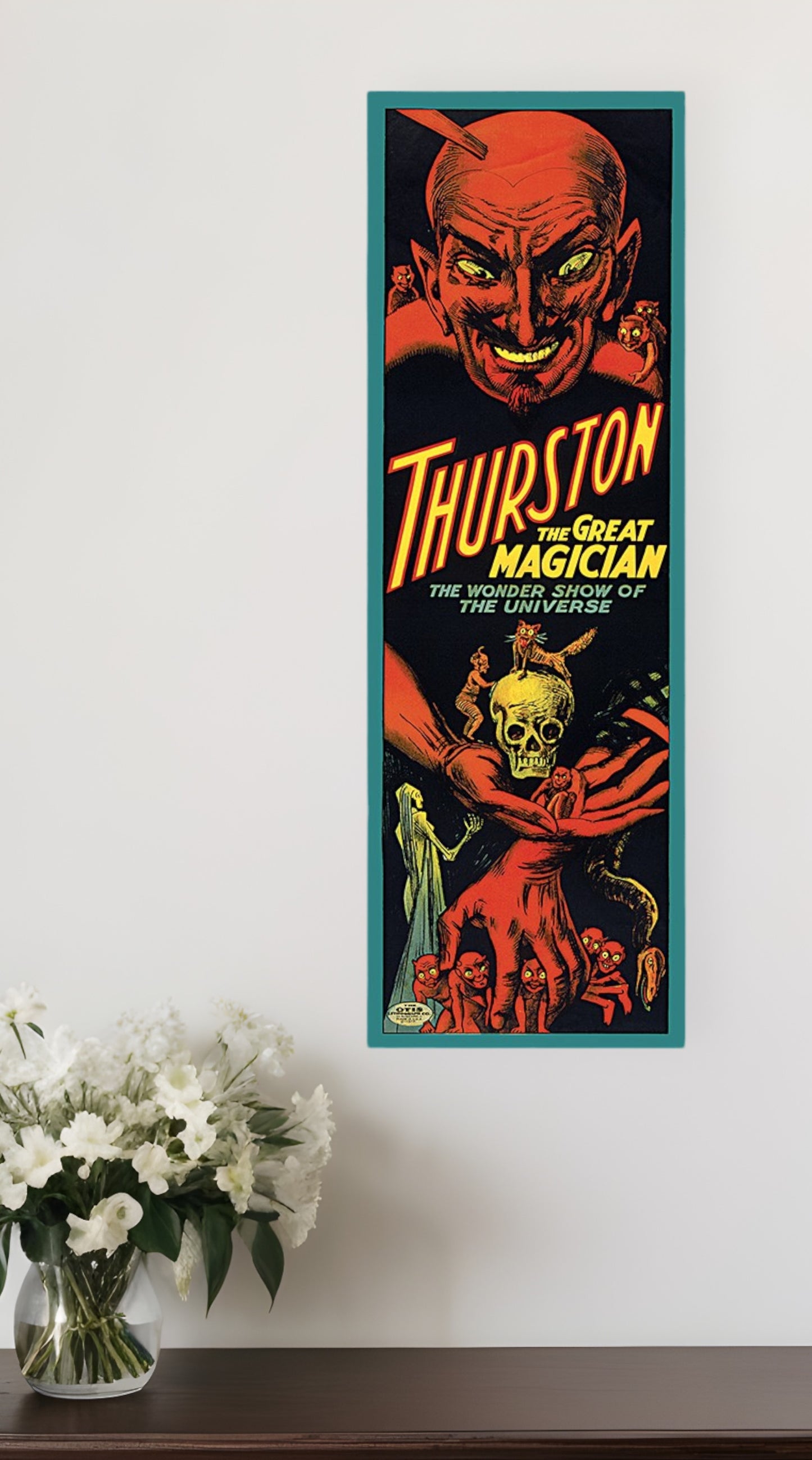 12" X 36" Thurston The Great Wonder Show Vintage Magic Poster Wall Art-1