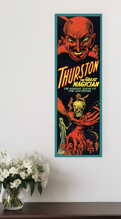 12" X 36" Thurston The Great Wonder Show Vintage Magic Poster Wall Art-1