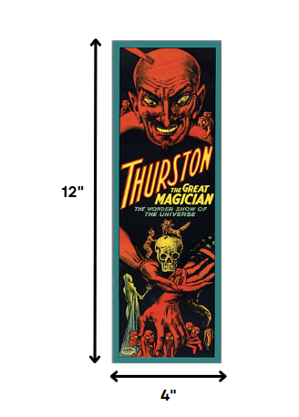 4" X 12" Thurston The Great Wonder Show Vintage Magic Poster Wall Art-7