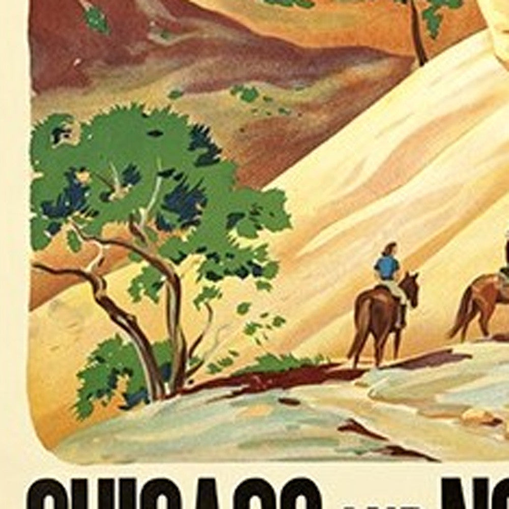 Vintage 1950S Bryce Canyon National Park Unframed Print Wall Art-3