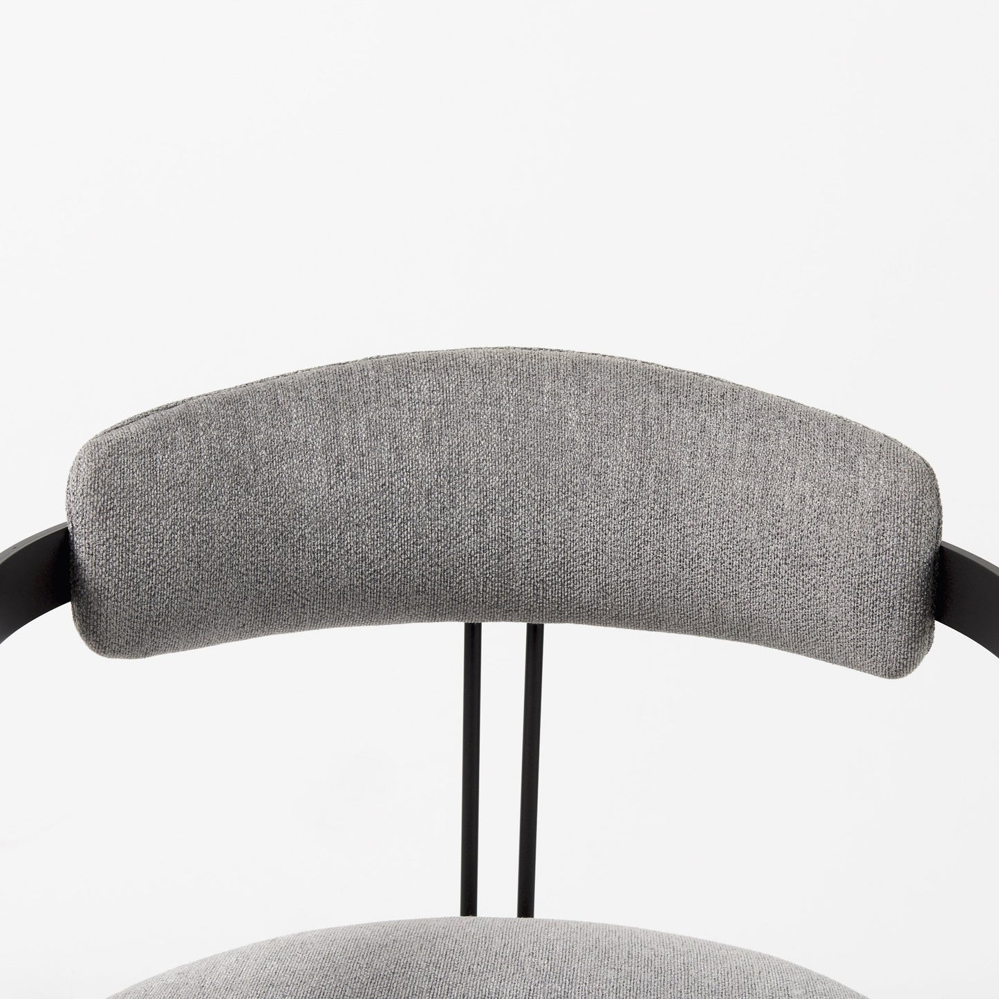 Gray And Black Upholstered Dining Arm Chair-6