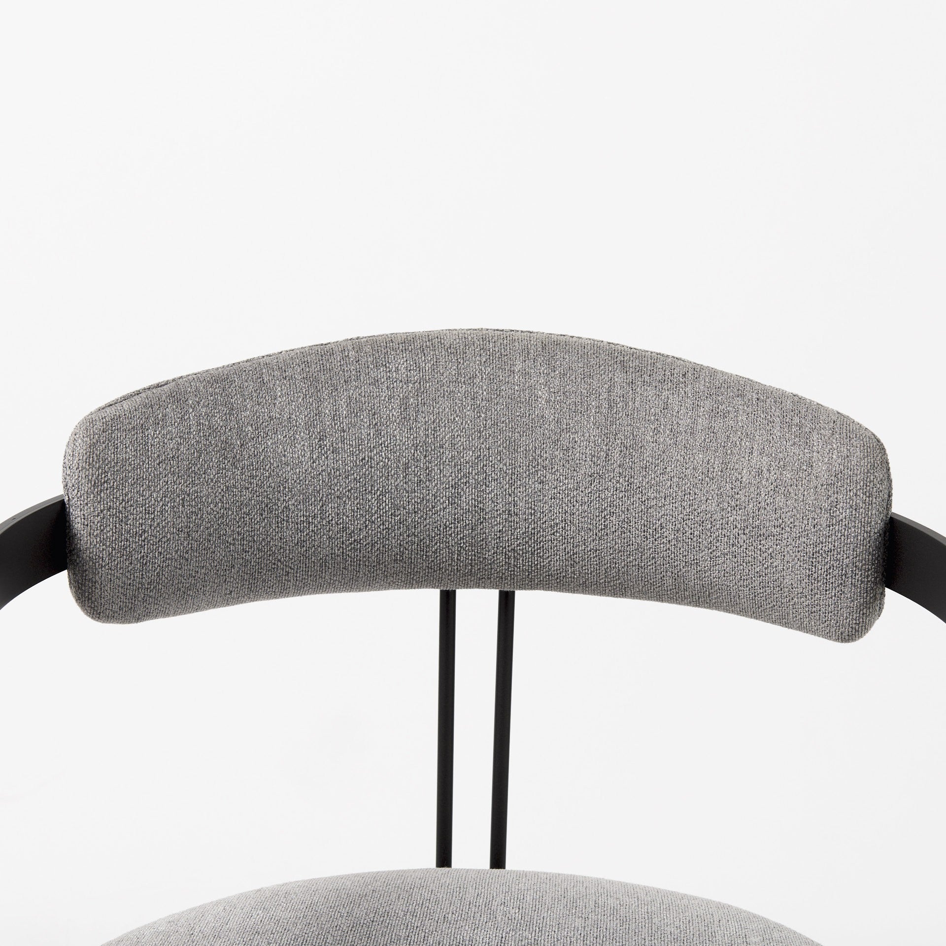Gray And Black Upholstered Dining Arm Chair-6