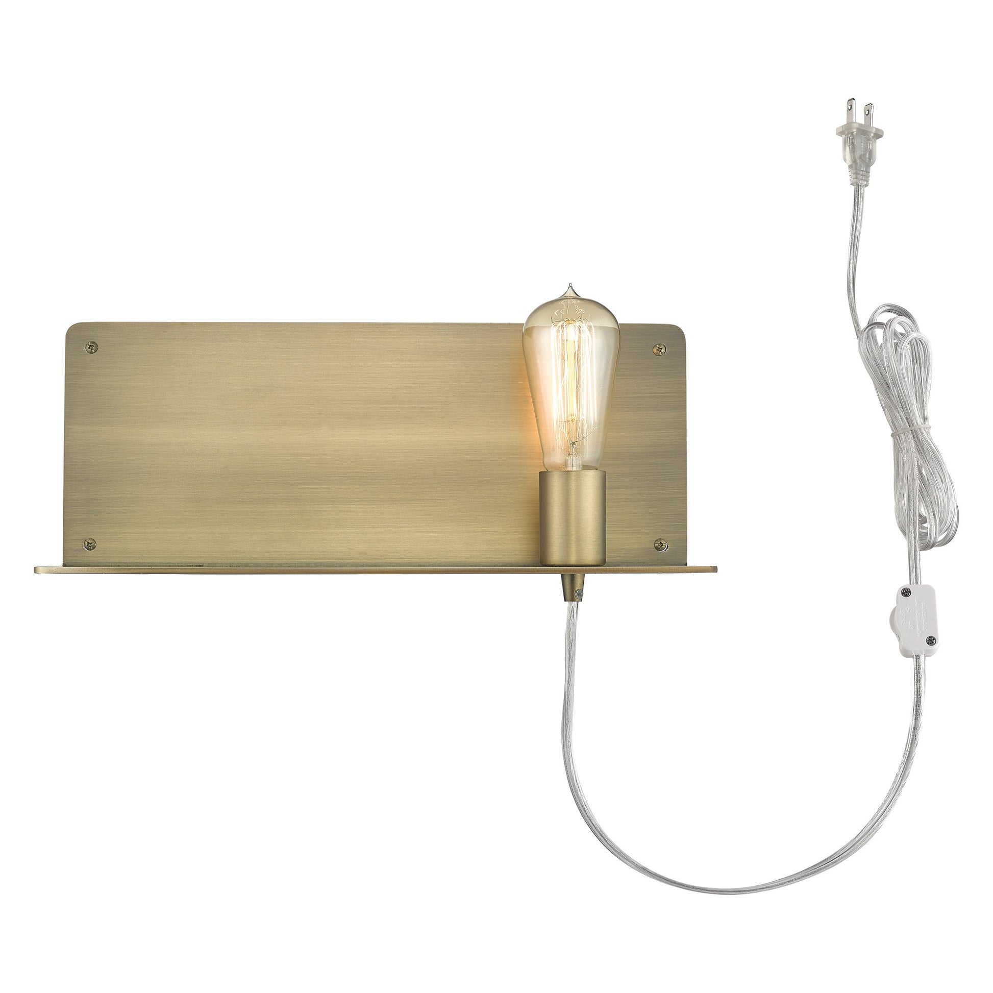 Dull Gold Shelf Wall Light-6