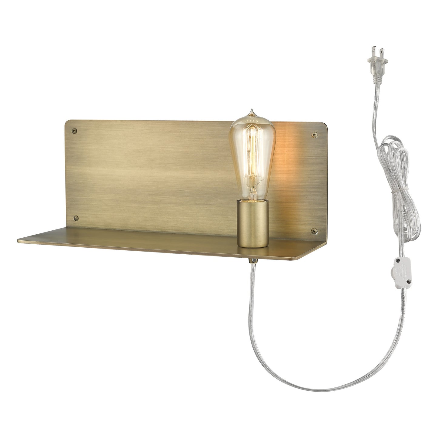 Dull Gold Shelf Wall Light-1