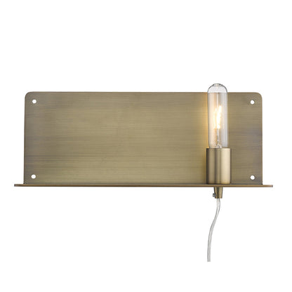 Dull Gold Shelf Wall Light-2