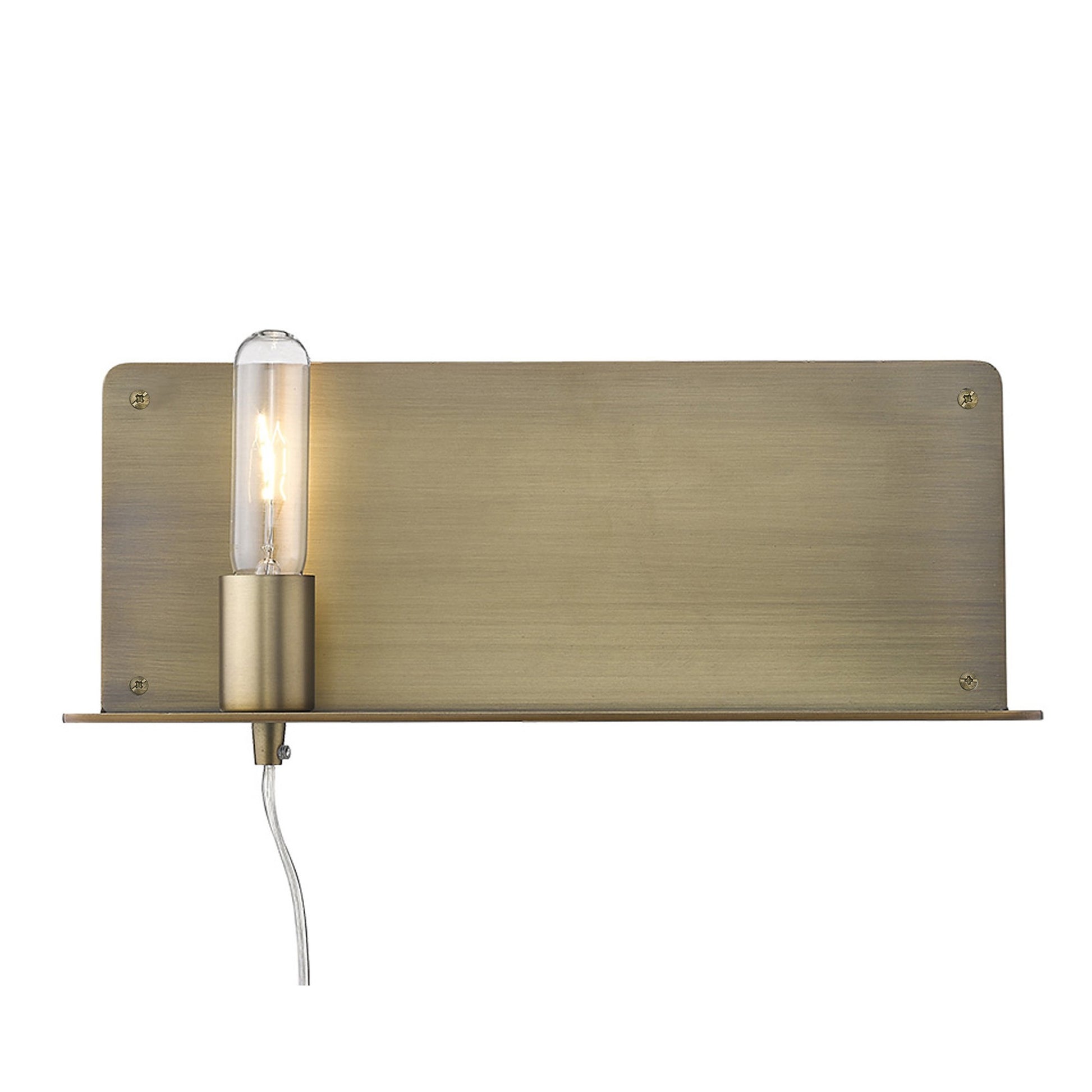 XL Dull Gold Shelf Wall Light-2