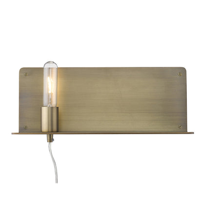 XL Dull Gold Shelf Wall Light-2